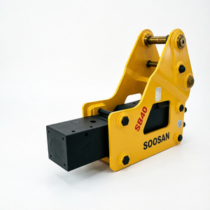 Casse-roche hydraulique latéral SOOSAN SB40, état neuf, accessoire pour mini-excavatrice, garantie de douze mois pour la démolition de roches - Product Image 1