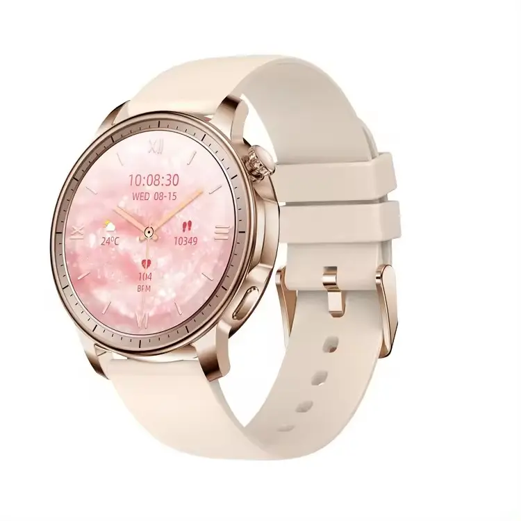 Muziek Controle Smart Watch Polsband V65 Amoled Groot Scherm Gezondheid Hartslag Oproep Herinneren Voor Meisje