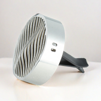 Diffuseur d'arômes rond en métal de luxe pour voiture, clip de ventilation, décoration intérieure automobile, parfum