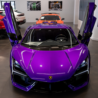 Film de protection de voiture en vinyle Aurora violet brillant super brillant, film de protection de voiture en vinyle personnalisé, autocollants en vinyle PET, décalcomanie automobile, sans bulles d'air