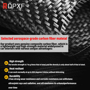 Protection de radôme en fibre de carbone de luxe haute qualité pour décoration extérieure de voiture <span class=keywords><strong>GR</strong></span> 2020-2024, installation facile - Product Image 5