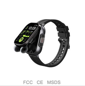 Factory wholesale Smartwatch TWS Earphone 2in1 Health Monitoring Sport Relojes NFC D8E Smart Watch with Earbuds IP65 Waterproof - Product Image 4