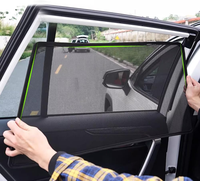 U'LUCK Rideaux de voiture noirs pour vitres latérales - 4 pièces, pare-soleil magnétique pour la confidentialité, occultation totale de la lumière, sensation de fraîcheur