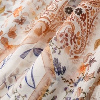 Écharpe à franges de style ethnique, couleur beige, imprimé fleurs de cachemire, 180*90cm, grande écharpe en voile de coton à motif paisley