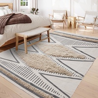 Bestseller Boho Style Tufted Area Teppich Diamond Tufting Area Teppich Gewebtes Bauernhaus Großer Teppich für Wohnzimmer Schlafzimmer Flur