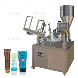 Оборудование для ежедневной упаковки химического крема для лица, Роторная автоматическая машина для наполнения и запечатывания пластиковой трубки