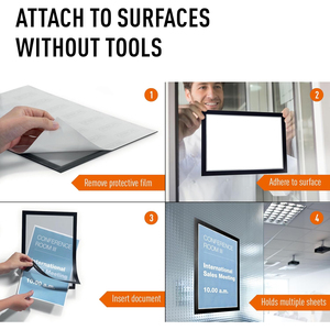 Envío rápido marco magnético soporte de señal magnética para exhibición de certificado escolar resistente - Product Image 4