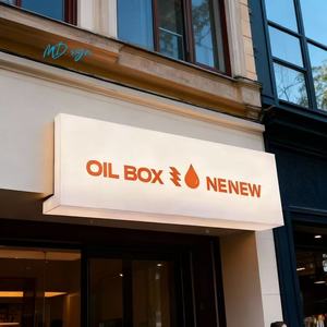 Caisson lumineux LED en acrylique suspendu avec logo mural pour extérieur Logo de boutique devanture Panneau d'affichage en acrylique pour salon de beauté - Product Image 3