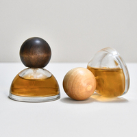 Flacon de Parfum Cône à Bouchon Boule 30 ML, Flacon Vaporisateur en Verre Portable à Baïonnette pour Parfum