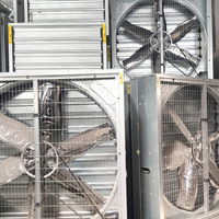 Ventilateur d'extraction durable en acier inoxydable Ventilation de poulailler de ferme avicole