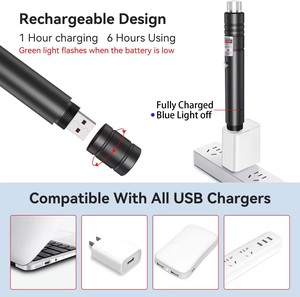 Dài phạm vi màu xanh lá cây con trỏ <span class=keywords><strong>laser</strong></span>, 2000 mét công suất cao bút màu xanh lá cây Lazer con trỏ cho đi bộ đường dài mèo <span class=keywords><strong>Laser</strong></span> đồ chơi USB phí màu xanh lá cây ánh sáng - Product Image 3
