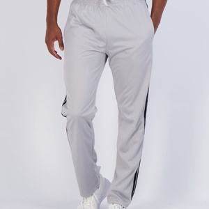 Pantalon de jogging décontracté en toile pour homme, taille mi-haute, à ourlet ouvert, anti-transpiration, avec poches - Product Image 3
