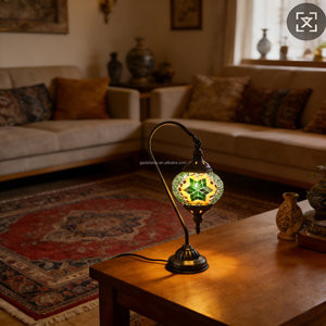 Lampada a Mosaico Turca Vintage <span class=keywords><strong>in</strong></span> Metallo e <span class=keywords><strong>Vetro</strong></span>, Lampada <span class=keywords><strong>da</strong></span> <span class=keywords><strong>Tavolo</strong></span> di Lusso Fatta a Mano per Camera <span class=keywords><strong>da</strong></span> Letto e Soggiorno - Product Image 6