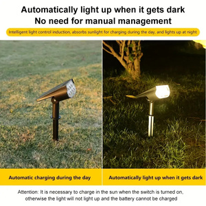 Projecteur solaire 7 LED <span class=keywords><strong>pour</strong></span> jardin, lampe solaire réglable et portable, étanche IP65, batterie au lithium, angle de faisceau 120°, <span class=keywords><strong>pour</strong></span> aménagement paysager - Product Image 2