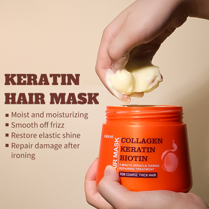 Balsamo Riparatore Intensivo con Olio di Argan, Cheratina e Collagene, Maschera per Capelli Secchi e Danneggiati, per Tutti i Tipi di Capelli, Vendita all'Ingrosso, Produzione Originale - Product Image 2