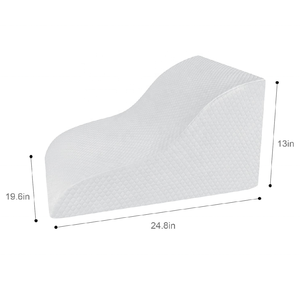 Bantal Wedge tempat tidur berkontur lembut untuk tidur & antimendengkur & refluks asam dengan sarung dapat dicuci yang dapat dilepas berpori - Product Image 1
