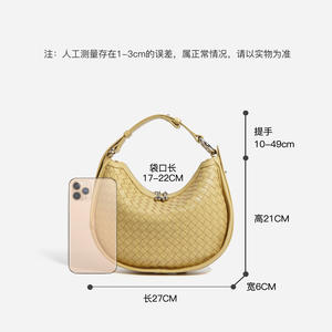 <span class=keywords><strong>Borse</strong></span> a tracolla con mezzaluna in vera pelle, - Product Image 5