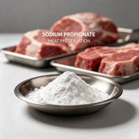Poudre de propionate de sodium de qualité alimentaire E281 CAS137-40-6 FEMA2983 EINECS205-290-4, conservateur antifongique, certifié casher et halal