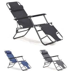 Gấp Thép Dual-Mục Đích Ngồi Ngủ Giường Ghế Với Có Thể Điều Chỉnh Tựa Đầu Cho Sử Dụng Ngoài Trời Trong Nhà Văn Phòng - Product Image 2