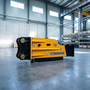 Martillo Hidráulico Tipo Caja Amarillo SB70, Venta Caliente 2026, Certificado CE, para Construcción de 16-21 Toneladas, 1 Año de Garantía - Product Image 1