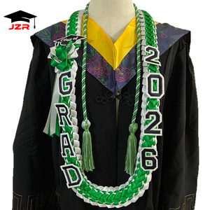 Guirnalda de Graduación de Moda con Cinta de Satén de Doble Trenzado, Regalo para Graduados, Guirnaldas de Graduación de Poliéster, Clase de 2026 - Product Image 2