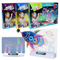 Planche à dessin magique pour enfants, jouet éducatif, planche lumineuse 3D à Led