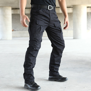 Offres Spéciales 6 poches Design tactique Cargo Pantalon de travail avec poches multi-outils Pantalon cargo extérieur élastique pour hommes - Product Image 3