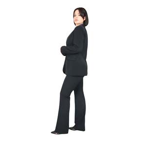 Women's Jacket Black Tuxedo Style <b>Blazer</b> Formal Wear - Product Image 4