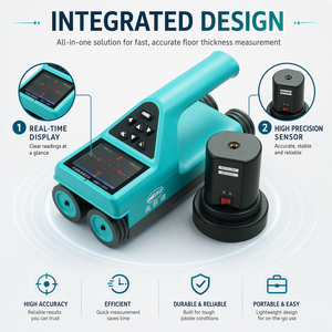 NDT Floor Slab Thickness Meter Integrated Digital Concrete Tester Wireless Smart Terminal Data Storage <strong>Profometer</strong> / Pachometer - Product Image 5