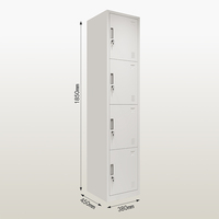 Casiers métalliques haut de gamme – Armoire de rangement avec casiers de gym/école et porte-bagages
