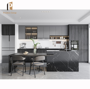 Moderne Rosa Küchenschränke Fabrikverkauf Flachpack-Küchenschränke Neue Komplette Küchenschrank-Designs - Product Image 4