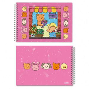 50 <b>Cute</b> Little <b>Bear</b> Sticker Set with Laser Flash Film Spiral for Children's Coloring Book - Product Image 5