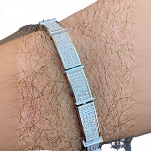 925 Sterling <b>Silver</b> Moissanite Classic Luxury Tennis Style <b>Bracelet</b> Unisex Jewelry Gift for Every Occasion - Product Image 2