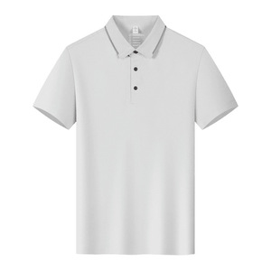 Camiseta Polo de Manga Corta, Color Sólido, Poliéster Transpirable, Uso Diario, Uniformes de Trabajo Unisex, Logotipo Bordado Personalizado - Product Image 2