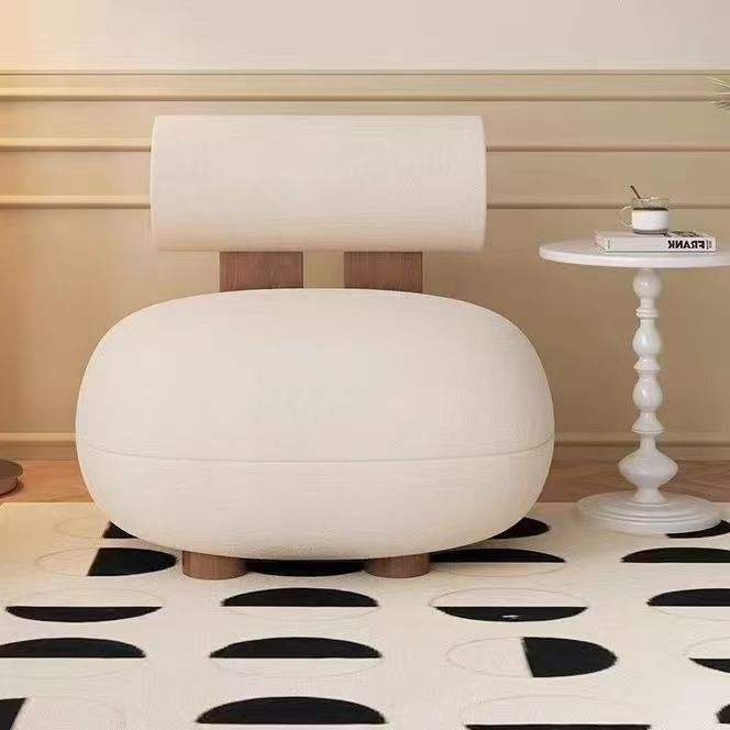 Milky white cat's claw leather[natural wood colo