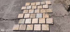 2021 popolare lastra di <span class=keywords><strong>pietra</strong></span> spessa in <span class=keywords><strong>pietra</strong></span> con rivestimento in <span class=keywords><strong>pietra</strong></span> di forma quadrata di colore giallo - Product Image 3