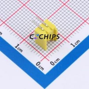 XY-HY2.0-2A21-YT Wire-to-Board Pin Header Bent Lead Through Hole,P=2mm Connector 1x2P 2mm Right Angle Insert HY - Product Image 2