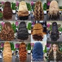 Perruque Frontale en Dentelle Transparente HD Suisse Naturelle 30 40 Pouces, Perruques Brésiliennes 100% Cheveux Humains Ondulés