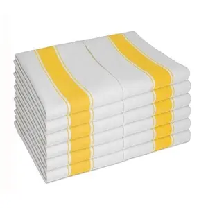 50*70cm Baumwolle Super Absorbent Leinen Küchen tücher Weiche wieder verwendbare Reinigungs bar und Geschirr tücher Set