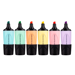 Tùy Chỉnh Nhiều Màu Dễ Thương Logo Bán Buôn 6 Neon Pastel Màu Mini <span class=keywords><strong>Highlighter</strong></span> Bút - Product Image 6