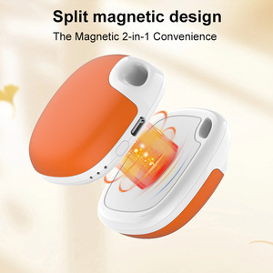 XKenHeat Rechargeable Double-Sided Electric Hand Warmer <strong>Portable</strong> Fashionable Reusable Pocket <strong>Heater</strong> 4000mAh <strong>Battery</strong> Outdoor Use - Product Image 3