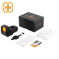 Lunette de visée Focuhunter tactique antichoc et étanche avec grande fenêtre de visée 1x29mm en alliage d'aluminium HD multi-réticules haute puissance à point rouge