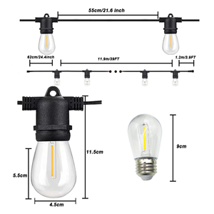 Bán buôn cắm trại chuỗi đèn năng lượng mặt trời LED không thấm nước Patio chuỗi đèn ngoài trời trang trí vòi hoa sen mưa dẫn chuỗi đèn - Product Image 4