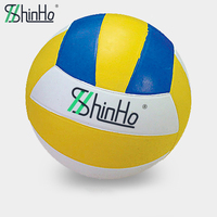 Ballon de volley-ball Shinho EU PPWR REACH taille officielle 5, en caoutchouc écologique, logo personnalisé, pour jeux et entraînements en intérieur et en extérieur, pour les écoles.