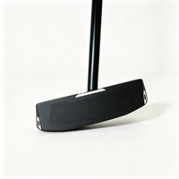 Putter de golf unisexe Mid Mallet, semi-pressé à chaud, zéro couple, haute stabilité, tige centrale, pour entraînement sur gazon, personnalisé, droitier, sac de golf