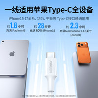 Cable de Carga Tipo-C a Tipo-C para iPhone 17/16/15 Pro Max y iPad - Carga Rápida PD60W 3A, Material PVC