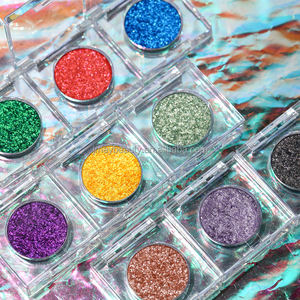 Palette di ombretti Mono scintillante con etichetta privata ad alta pigmentata, <span class=keywords><strong>verde</strong></span> rosso blu, brillante e luccicante, ombretto - Product Image 1