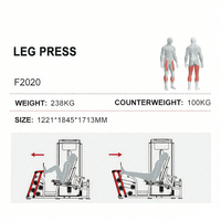 Machine de presse à jambes WENDY Factory, tube ovale, équipement de fitness commercial et domestique pour l'entraînement de force, extension de jambes assise