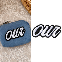 Patch brodé style punk avec slogan, thermocollant, noir et blanc, pour décoration DIY de vestes, chapeaux, sacs et vêtements