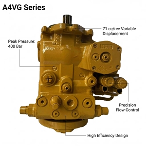Bomba de Pistones Axiales de Desplazamiento Variable Hidráulica Serie A4VG Intercambiable con A4VG71 para Mezcladora de Concreto y Excavadora - Product Image 6